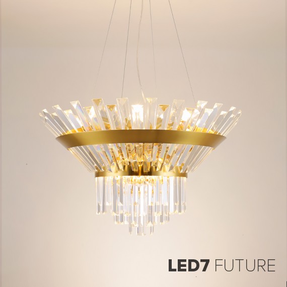 Loft Industry Modern - Robo3 Glass Chandelier